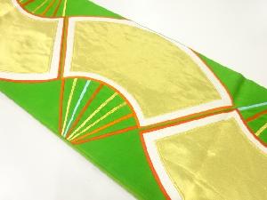 アンティーク　扇模様織出し袋帯（材料）